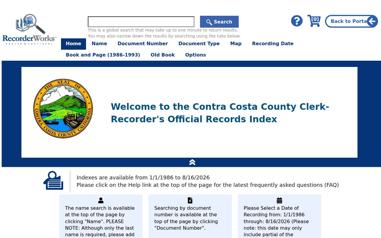 Richmond residents directory RecorderWorks recorded-document search